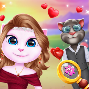 Pareja de gatitos, un adorable San Valentín
